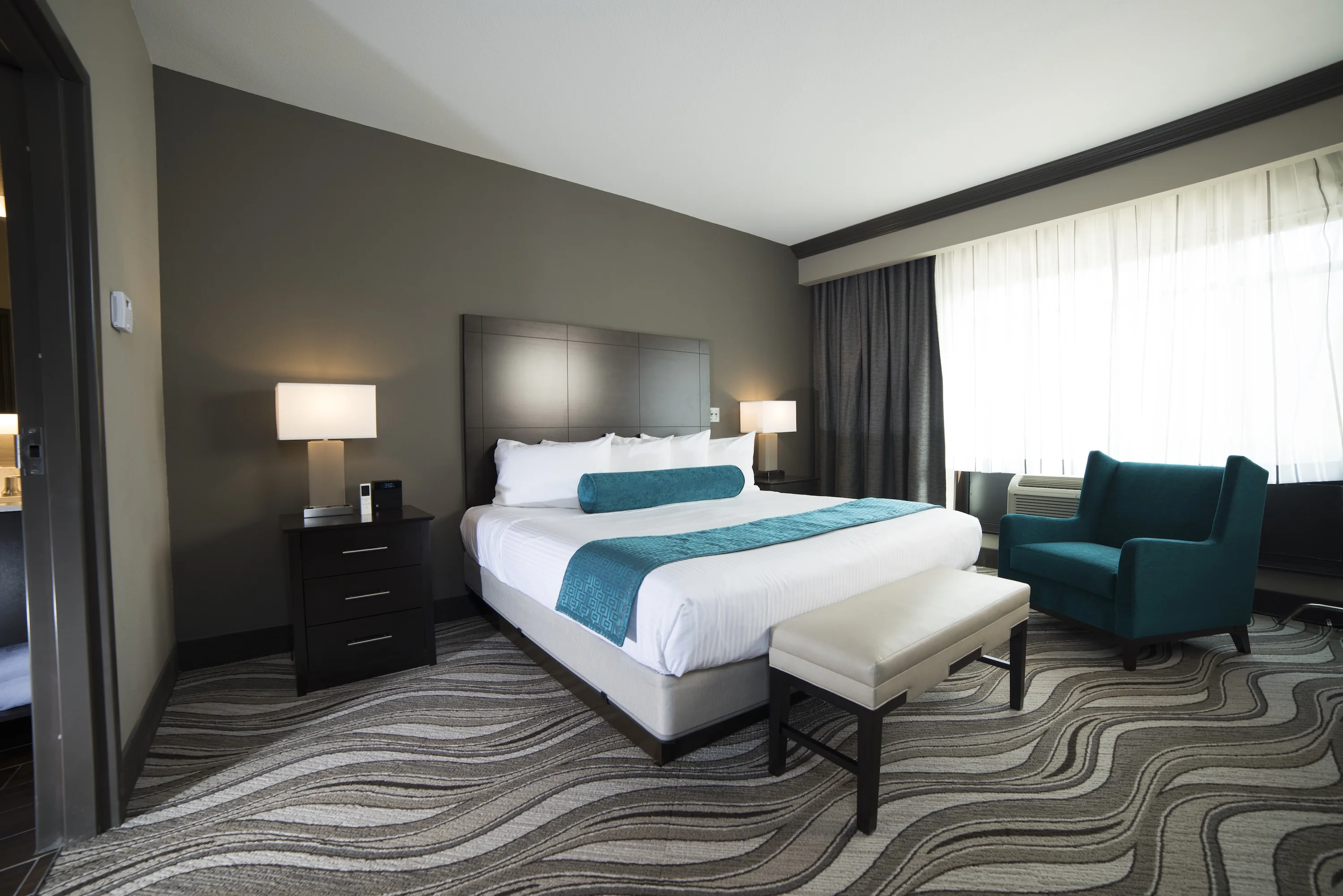 A suite at River Bend Casino Hotel